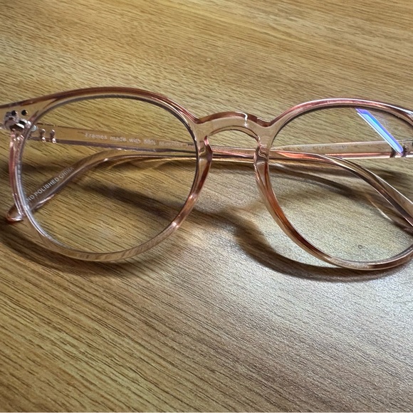 Stylish Pink blue light Glasses - Picture 2 of 2